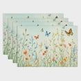 thumbnail image 1 of SHERONV Disposable Meadow Flowers Paper Placemats Summer Floral Table Place Mats for Dinner Table Setting Wedding Party Kitchen Decor  18x12in, 1 of 8