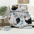 thumbnail image 1 of SHERONV Farmhouse Chicken Blanket Gifts - Vintage Rooster Cozy Throw Blankets - Perfect for Farmhouse Decor, Country Homes, and Chicken Lovers 40x50in, 1 of 6