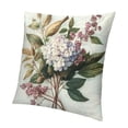 thumbnail image 1 of SHERONV Flowers Bird Foliage Pillow Case Square Home Furnishing 24x24in, 1 of 5