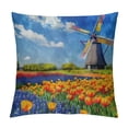 thumbnail image 1 of SHERONV Flowers Graphic Decorative Pillow Cover for Home Couch Living Room Sofa, Spring Theme Square Design, 1PC 20x20in, 1 of 5