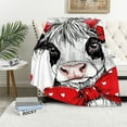 thumbnail image 1 of SHERONV Highland Cow Blanket Gifts for Women Highland Cow Gifts for Highland Cow Lovers Soft Flannel Highland Cow Throw Blanket for Kids Adults  50x60in, 1 of 6