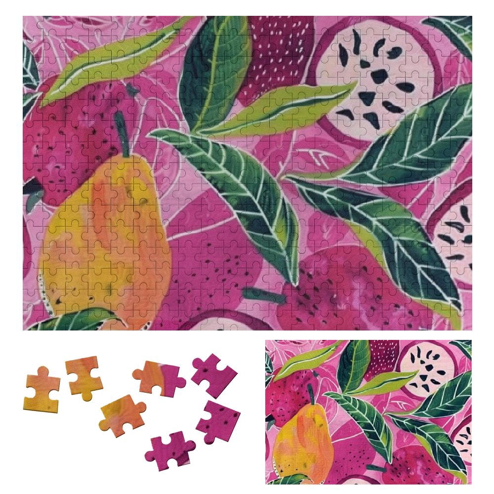 SHERONV Leafy Pattern Wooden Jigsaw Puzzle Horizontal Style Gift for ...
