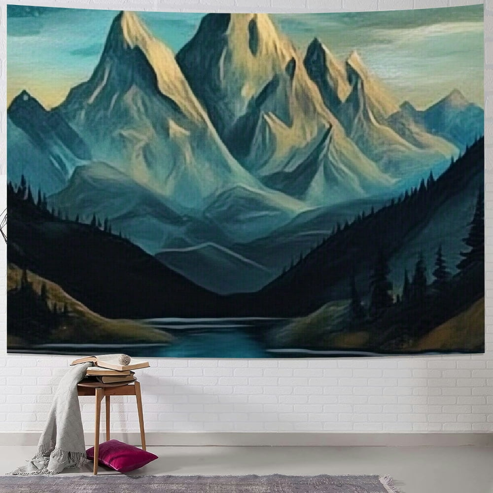 SHERONV Mountain Nature Landscape Tapestry for Bedroom Aesthetic ...