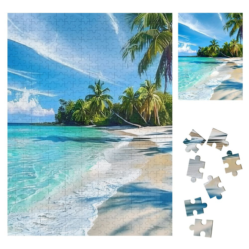 SHERONV Palm Trees Wooden Jigsaw Puzzle Vertical Impossible Wooden ...