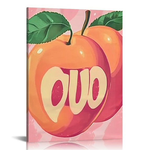 SHERONV Peach Fruit Fine Art Aesthetic Poster Print Wall Painting for Home Office Decor 16x20 in