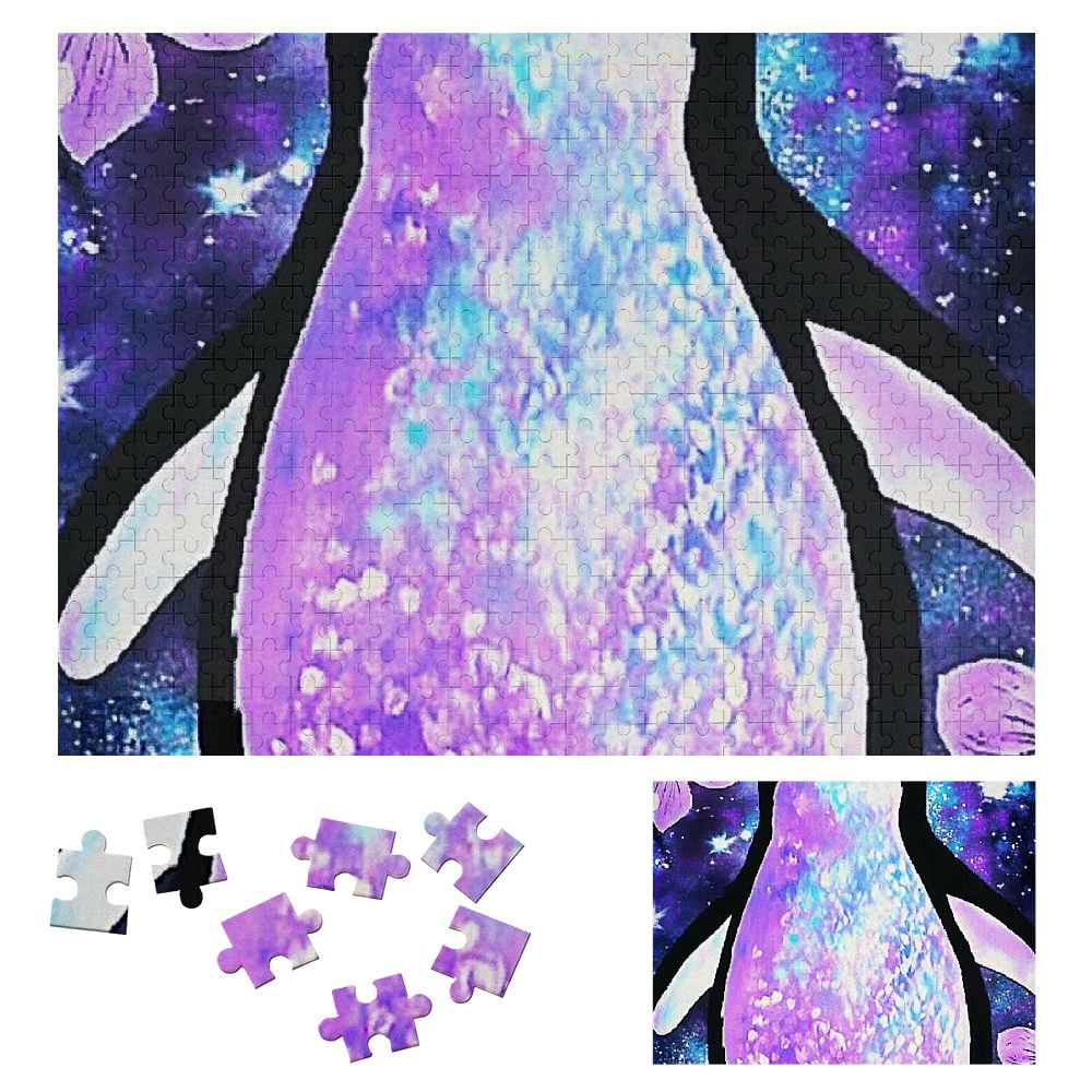 SHERONV Penguin Flowers Wooden Jigsaw Puzzle for Adults and Kids ...