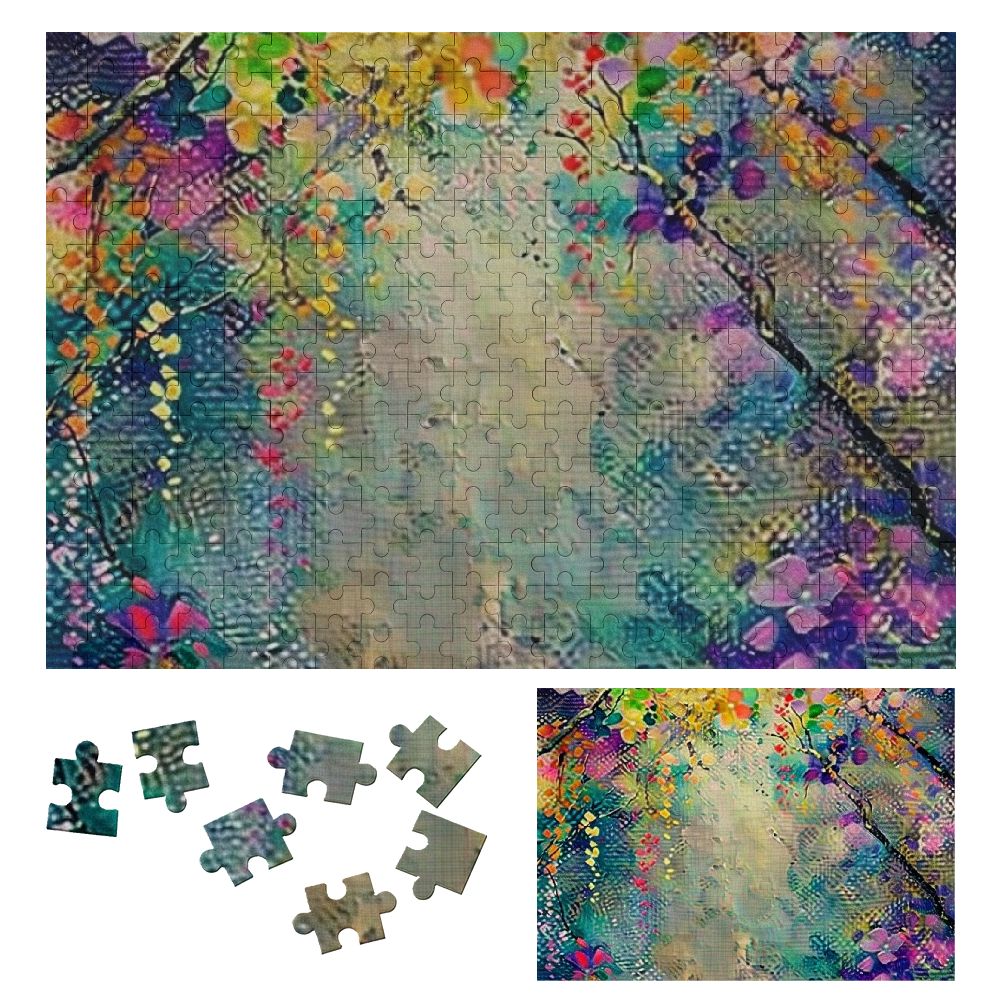 SHERONV Trees Flowers Sky Wooden Jigsaw Puzzle Horizontal Style ...