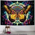 thumbnail image 1 of SHERONV Trippy Mandala Tapestry Aesthetic Moth Tapestry Galaxy Space Wall Tapestry Bohemian Hippie Flower Tapestry Planet Tapestry Starry Sky Tapestry Wall Hanging for Home Decor 40x30inch, 1 of 6