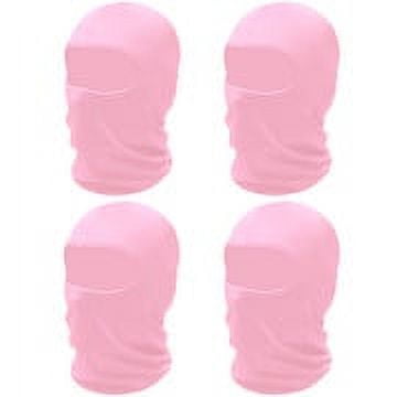 SHEVERCH 4 Pack Pink Ski Mask for Men Women Balaclava Full Face Head Cover Skiing Motorcycle Football