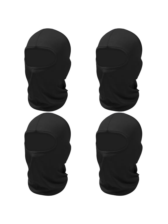 4 Pack Ski Mask for Men Women Balaclava Full Face Head Cover Skiing Motorcycle Football