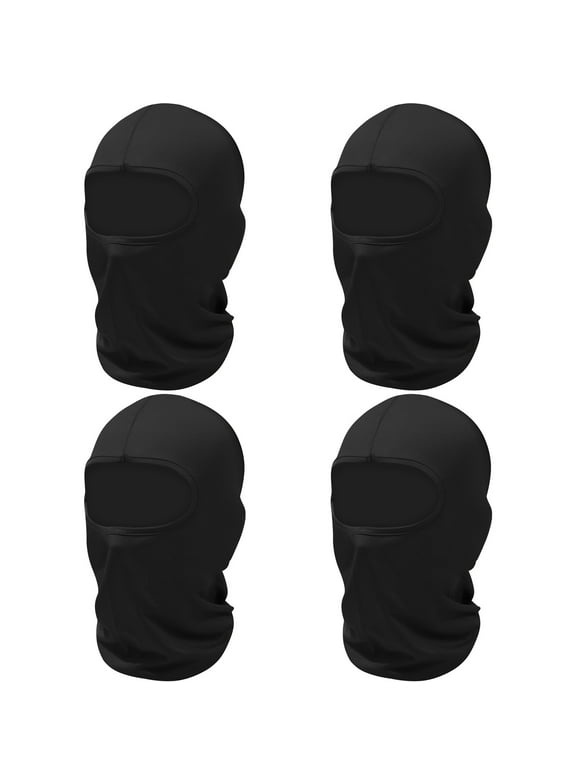 SHEVERCH 4 Pack Ski Mask for Men Women Balaclava Full Face Head Cover Skiing Motorcycle Football