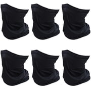 SHEVERCH 6 Pack Neck Gaiter Face Mask Sun Protection Cooling Bandana Face Cover Windproof Dustproof Neck Scarf
