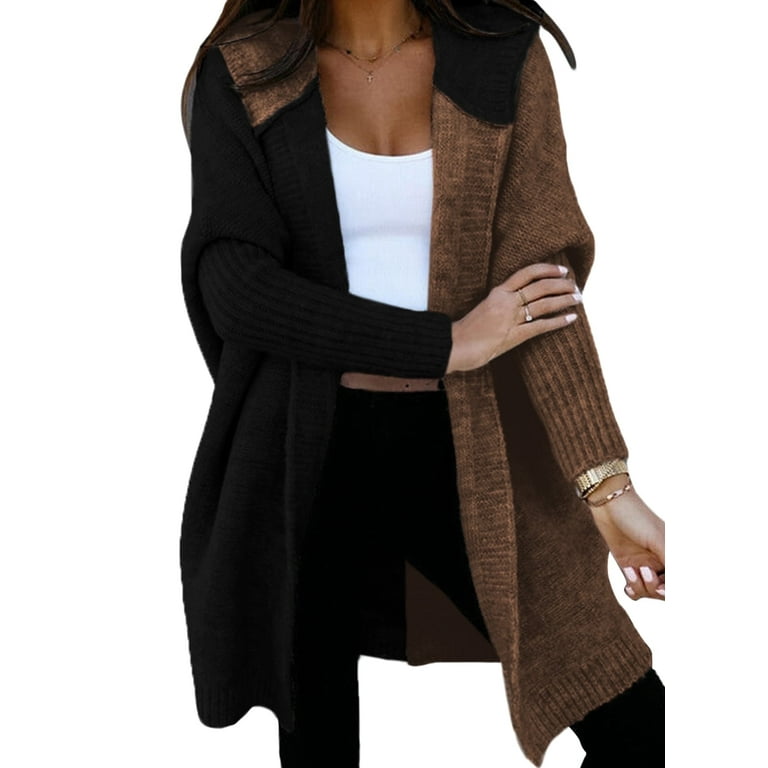 Colorblock Hooded Long Sleeve Sweater Colorblock Hooded Long Sleeve Sweater
