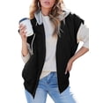 thumbnail image 1 of SHEWIN Puffer Vest for Women Cropped Hooded Zip Up Quilted Sleeveless Jackets Fall Lightweight Coat with Pockets, 1 of 10