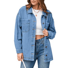 Lee Women's Loose Fit Heritage Denim Jacket - Walmart.com
