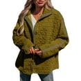 thumbnail image 1 of SHEWIN Women's Puffer Jacket Button Down Quilted Jacket Casual Winter Open Front Lightweight Diamond Coat Outwear Cardigan, 1 of 10
