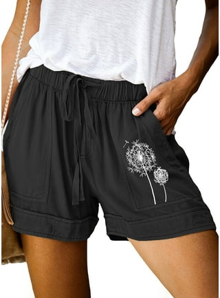 Womens Shorts in Womens Clothing | Black - Walmart.com