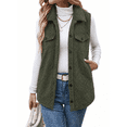 thumbnail image 1 of SHEWIN Womens Fleece Vest Sherpa Jackets Button Down Sleeveless Long Vest Winter Fall Warm Coat Outerwear, 1 of 7