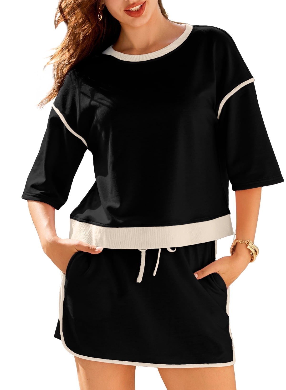 Slim casual skirt 2 set