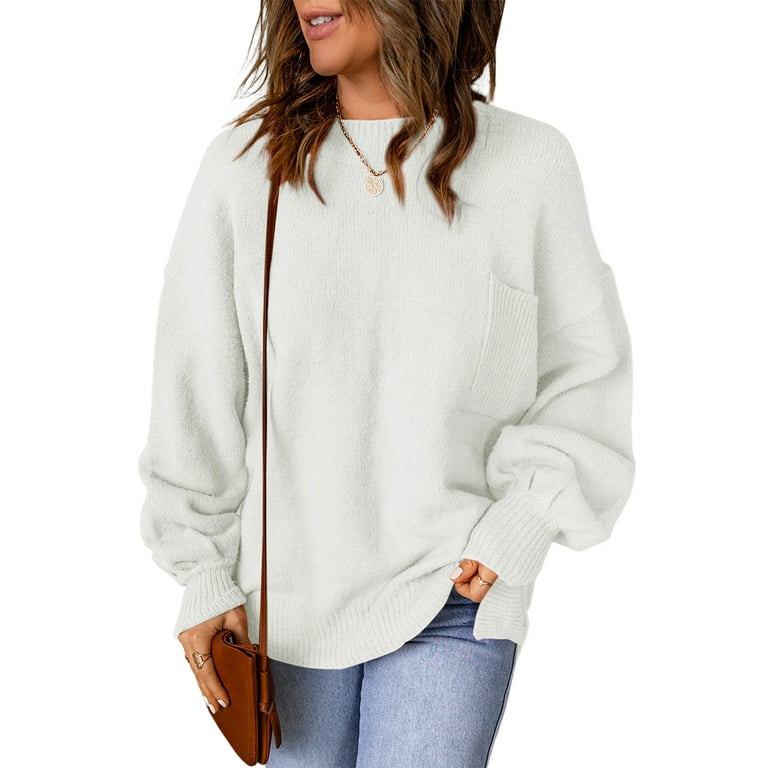 Loose Knitted Long Sleeve Jumper Sweater Loose Knitted Long Sleeve Jumper Sweater