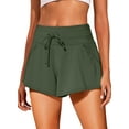 thumbnail image 1 of SHEWIN Womens Swimsuit Bottoms Tankini Swim Shorts High Waisted Drawstring Swimshorts Sports Pants with Liner Green, 1 of 10