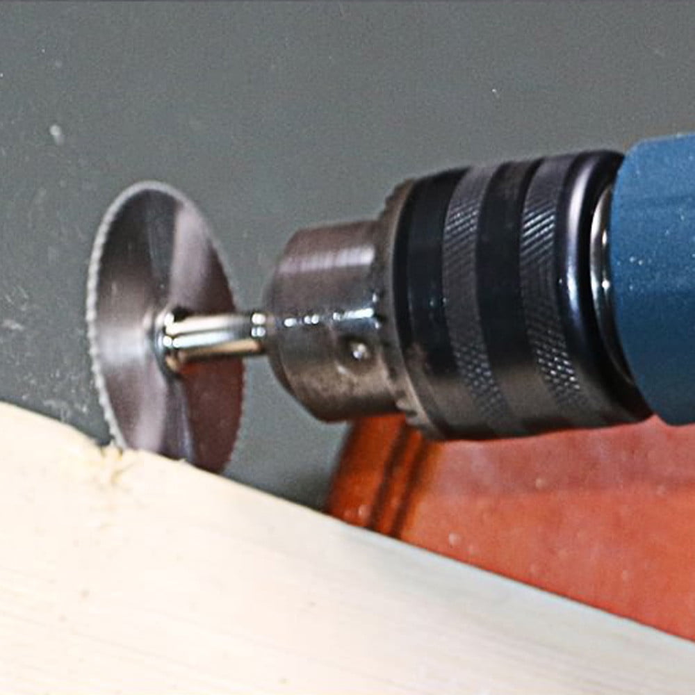 5X Circular Wood Cutting Saw Blade Discs + 2X Mandrel Drill for Rotary Tool Sheet Metal Tools on Clearance