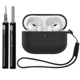 SHEZEMAO Case Cover for 2025 AirPods Pro 3 Soft Silicone Wireless Protective Cover (Black)