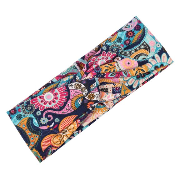 SHEZEMAO Women's Beach Headbands Bohemian Headbands Women's Girl Print Temperament Headwear