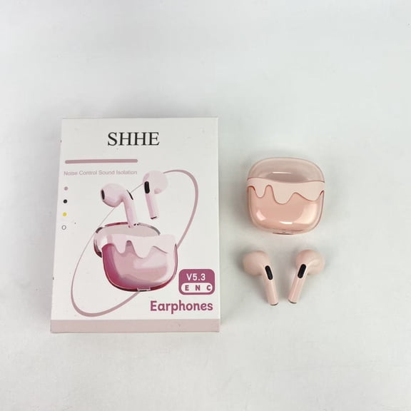 SHHE Earphones,Wireless Earbud, Bluetooth 5.3 Headphones in Ear with Noise Cancelling Mic, Earbud Stereo Bass