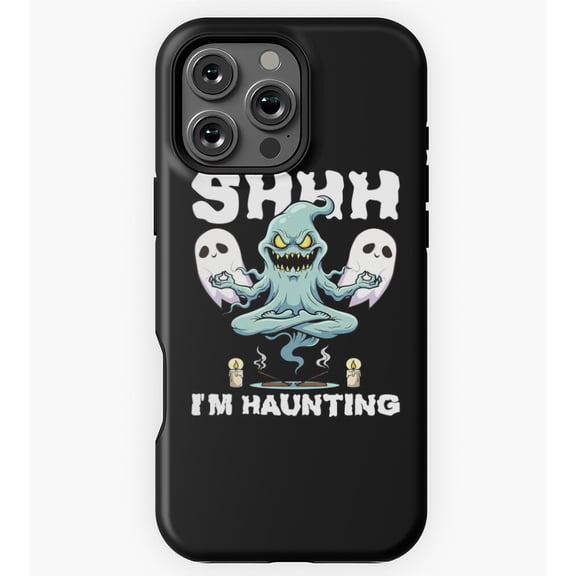 SHHH I'm Haunting Ghost Halloween GA1915 Phone Case for iPhone 11 to 17 Pro Max