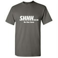 thumbnail image 1 of SHHH No One Cares Men Tees Novelty Sarcastic Humor Graphic Hilarious T shirt, 1 of 6
