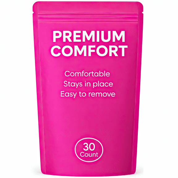 Click to see full view Premium Tape - Gentle Cotton Comfort - 30 Count, Pink - Latex-Free for Sensitive Skin