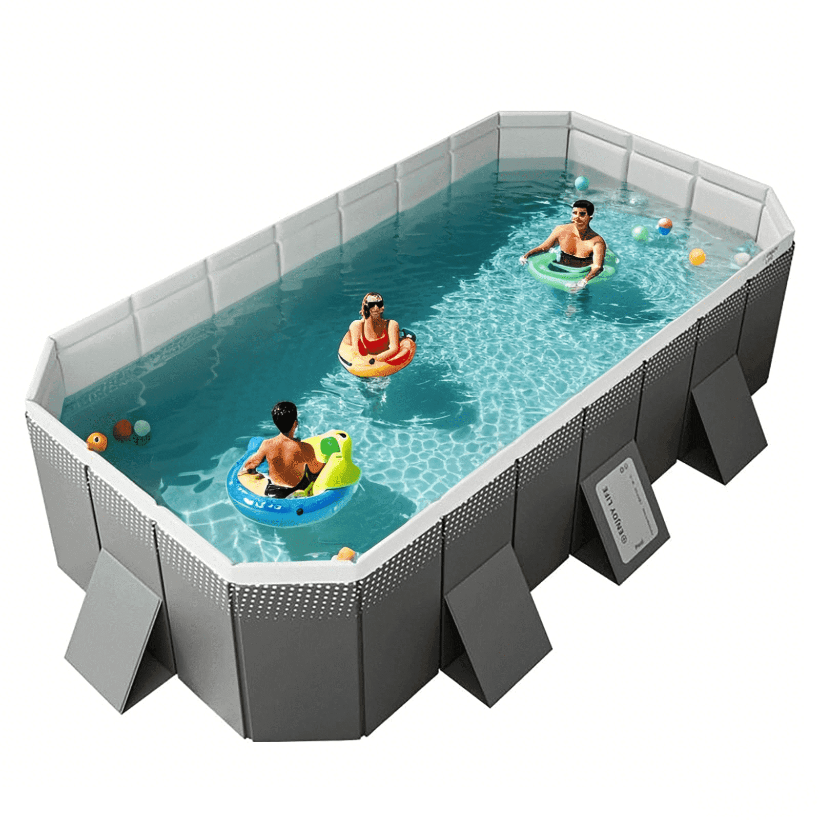 Summer Waves Elite 18 ft. x 9 ft. Rectangular x 52 in. Deep