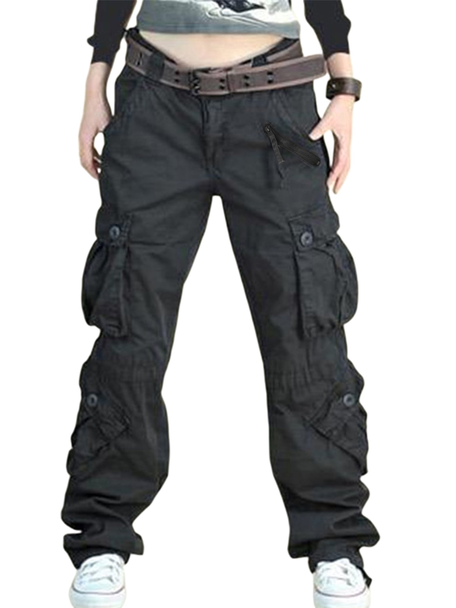SITE KING Ladies Cargo Combat Work Trousers Size 8 to 23 (6 / Reg Leg,  Black) : Amazon.co.uk: Fashion
