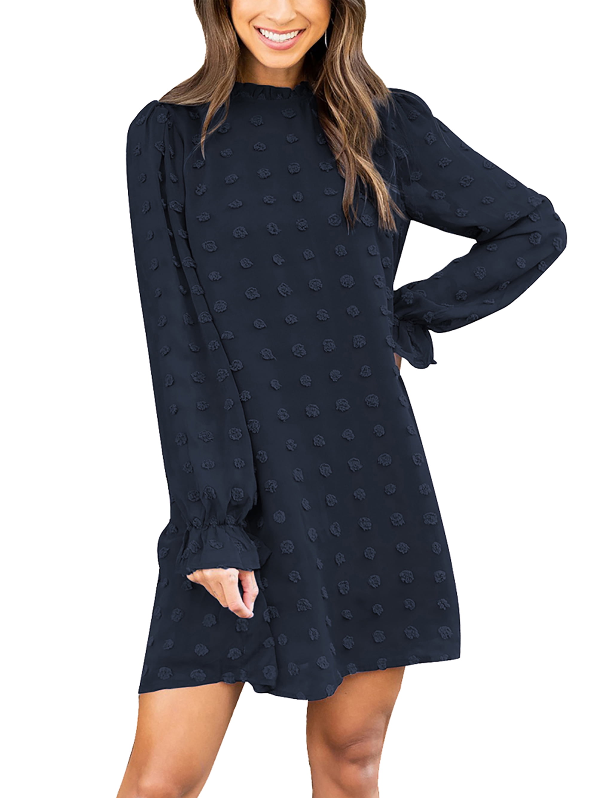 Women Clothing Fall round Neck Irregular Asymmetric with Personality Long Sleeve T shirt Solid Color Slim Skirt Set