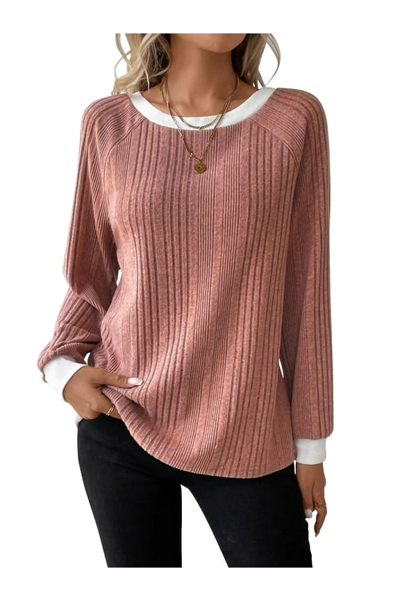 Long Sleeve Shirts for Women Fall Shirts for Women Tunic Womens Tops Lightweight Trendy Autumn Comfy Winter Clothes Red M