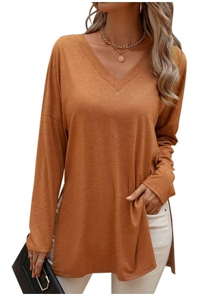 Women's Fall Long store Sleeve Side Split Loo7