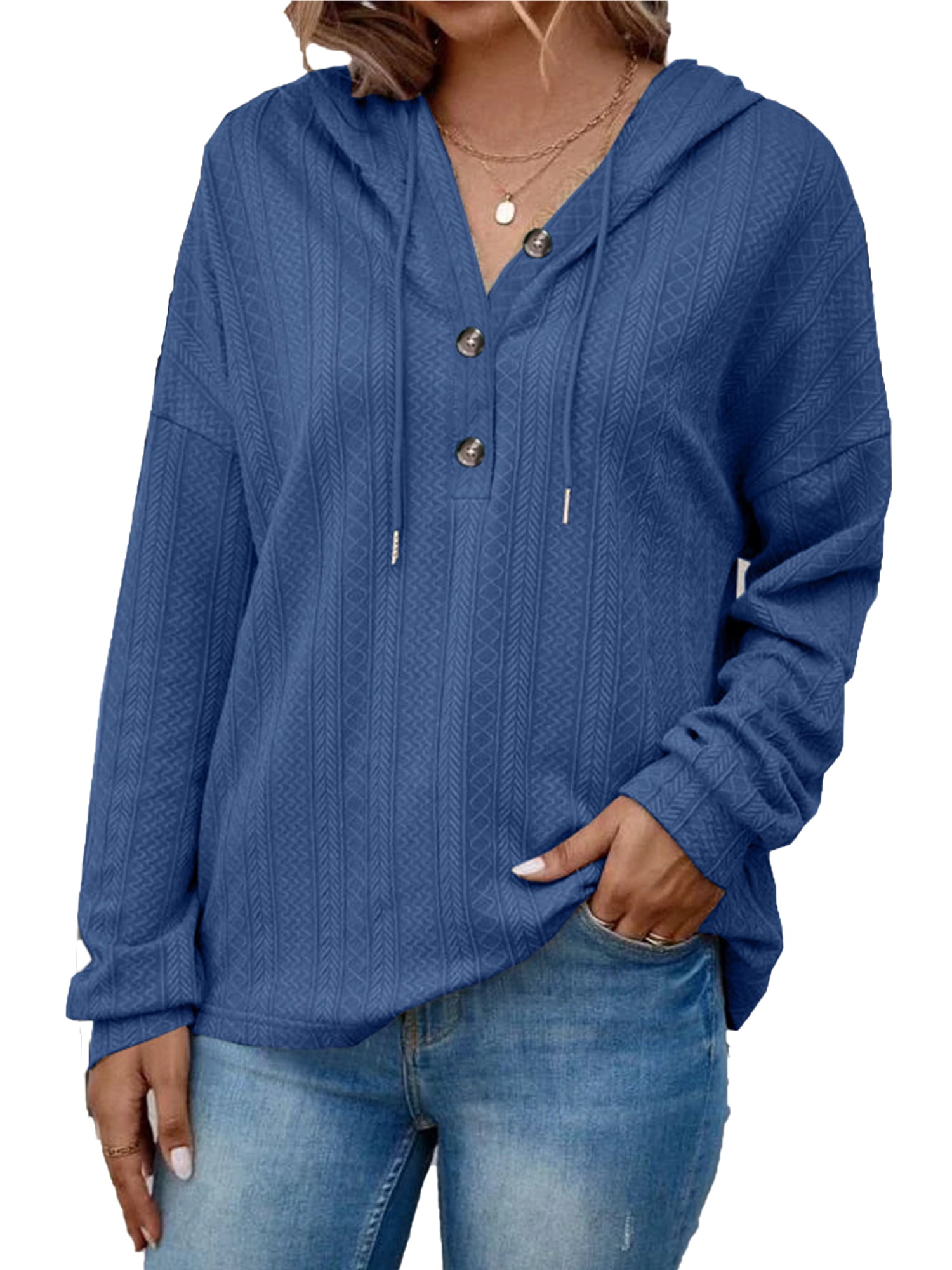 Oversized Hoodies For Women - Plus Size Long Sleeve Pullover Sweatshirt, Casual Comfy Fall Winter Hoodie