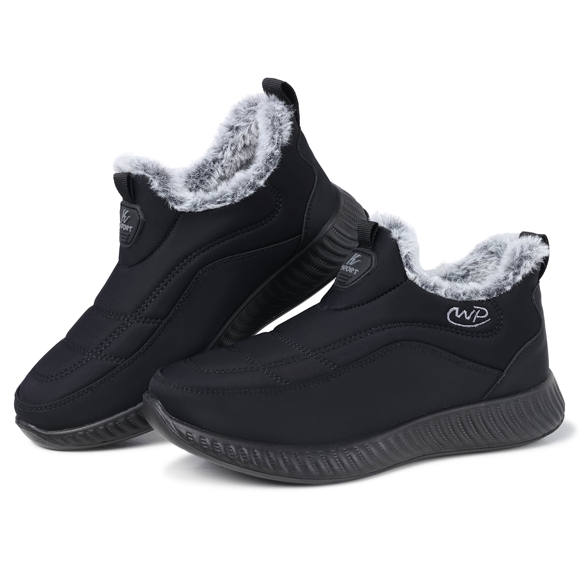 SHIBEVER Women's Winter Boots Waterproof Ankle Snow Boot Warm Fur Lined