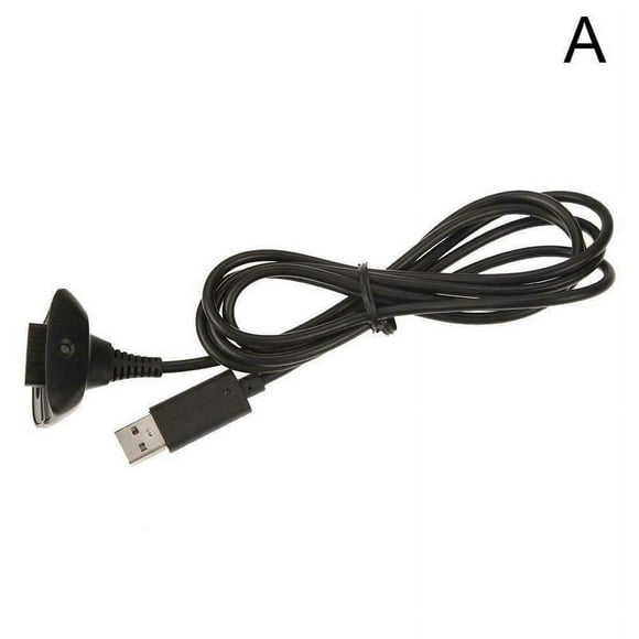 SHIBUN Wireless Controller USB Charging Cable for XBOX360, Black/Grey