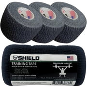 SHIELD | Weightlifting Tape | Black, Non-Slip Athletic Tape - 3 Pack