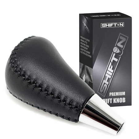 SHIFTIN Gear Shift Knob Shifter for Toyota Avalon Yaris 4Runner Rav4 Sienna Camry Corolla Tacoma Venza and Lexus ES GS IS LS LX RX SC 300 300h 330 350 400 430 450h 460 AT M8 (Black Leather)