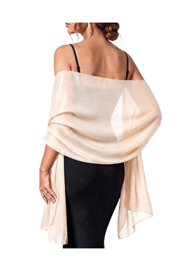 Chiffon Shawl Wraps for Women Evening Dresses Soft Scarf Formal Wedding Bridal Scarves