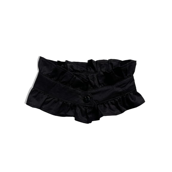 SHILINLANG Cotton Ruffled Mock Collar Detachable Pleated Half Shirt Neck Dickey Collar Detachable Fake Collar for Women
