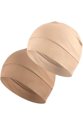 Cotton Skull Caps for Men Women,2-Pack Lightweight Beanie Sleep Hats Breathable Helmet Liner
