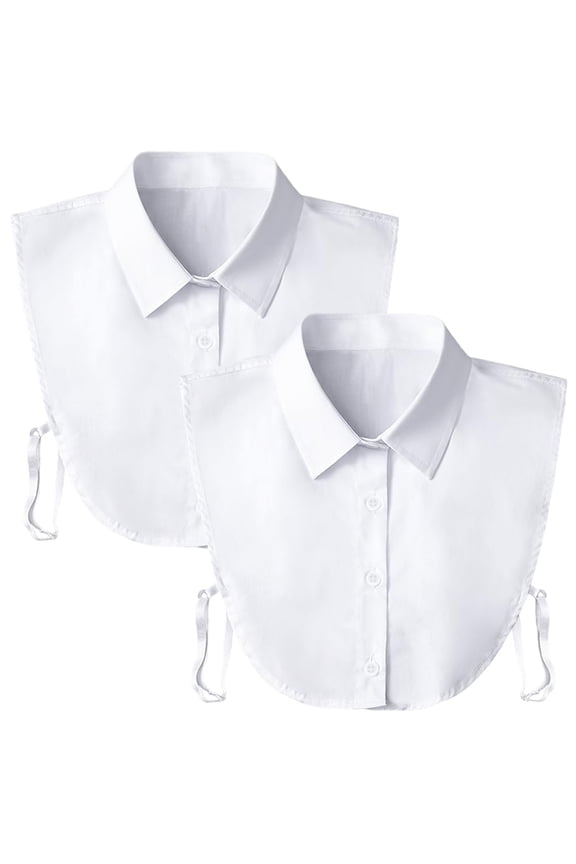 Detachable Dickey Collar Blouse for Women, Fake Half Shirts Faux False Collar for Girls Favors