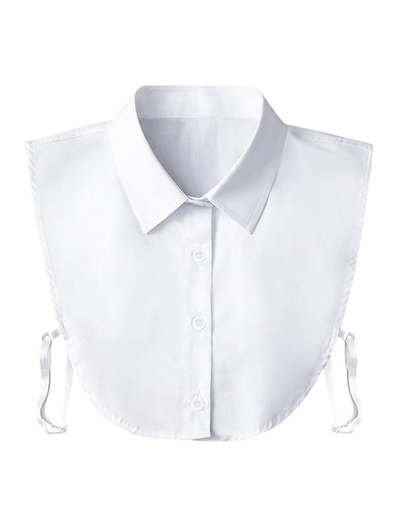 Detachable Dickey Collar Blouse for Women, Fake Half Shirts Faux False Collar for Girls Favors