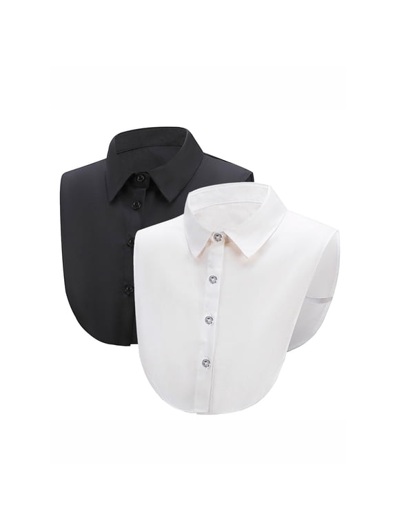 Dickey Fake Collar Shirts Blouse Half Shirt Collar for Women & Girls Versatile Accessory
