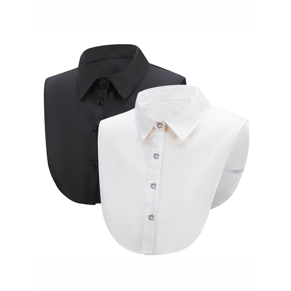 SHILINLANG Dickey Fake Collar Shirts Blouse Half Shirt Collar for Women & Girls Versatile Accessory