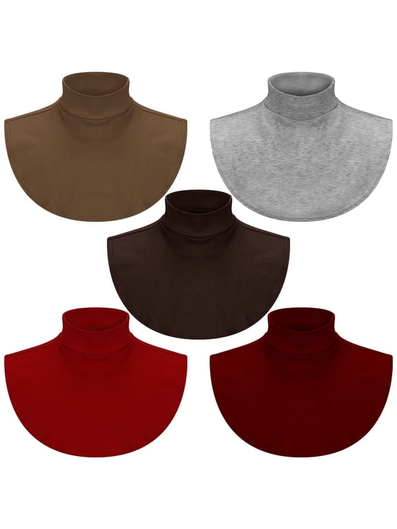 Fake Turtleneck Dickey Collars Women Half Top Mock Collar Neck Wear in Sweater Hoodie High Neck Mock Collar